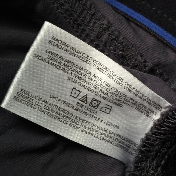 Eddie Bauer Chino Pants Men’s 34x32 Gray Nylon Stretch Style No. 1225439 - Picture 7 of 7